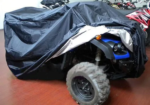 Vista 5 de J&C Cubierta para ATV, 78 x 37 x 41 pulgadas, cubierta impermeable para exteriores, cubierta de almacenamiento de 4 ruedas para protección UV