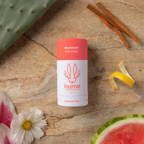 Vista 7 de Hume Supernatural Desodorante sin aluminio para mujeres y hombres, seguro para pieles sensibles, probiótico, a base de plantas, sin bicarbonato