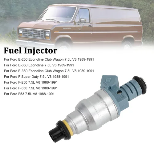 Vista 2 de 1 inyector de combustible - Ford E-Series 7.5L V8, Super Duty, 1988-1991