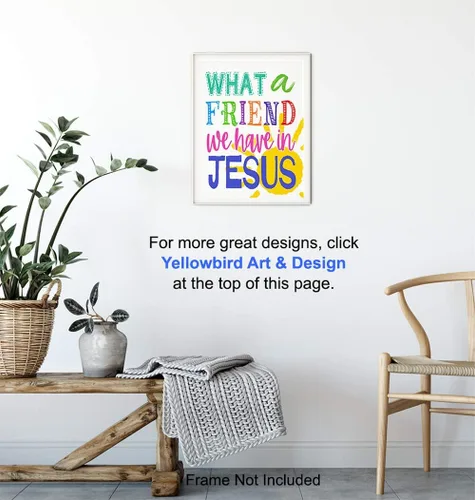 Vista 5 de Decoración de pared religiosa – Decoración de pared de Dios – Arte cristiano para niños o niñas, imagen de habitación de niños, dormitorio de niños