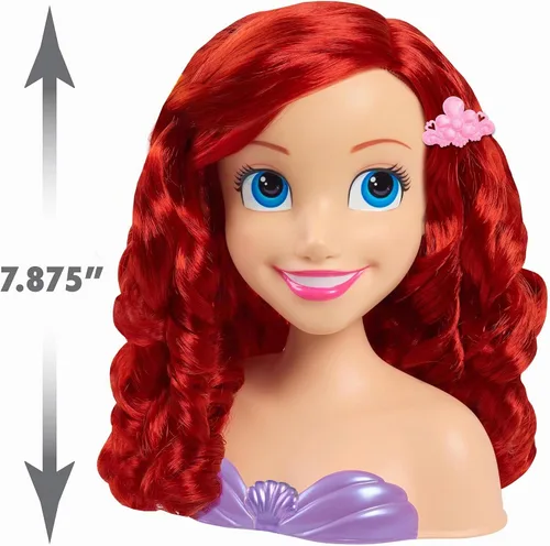 Vista 6 de Cabeza de peinado pequeña de princesa Disney - Ariel (embalaje de 8L)