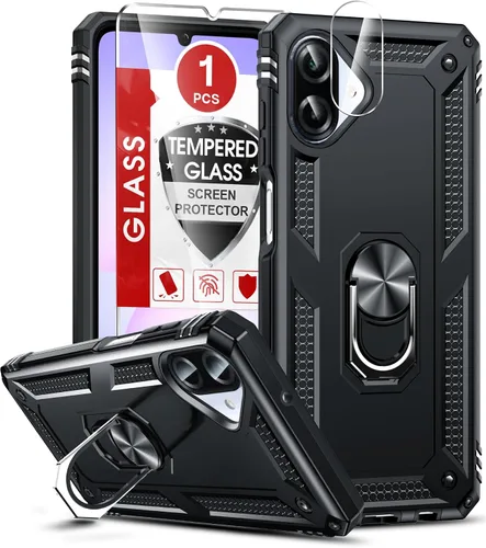 Vista 11 de LeYi para Samsung Galaxy A03S Funda de teléfono, Funda Samsung AO3S con [Paquete de 2] Protector de pantalla, [Calidad militar] Funda protectora
