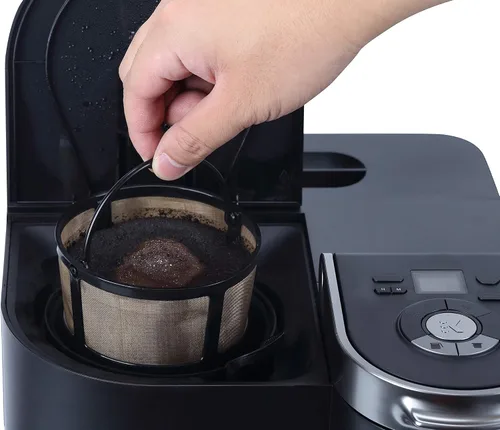 Vista 7 de Filtro de café reutilizable Keurig K Duo para K-Duo Hot & Iced(Gen 2), K-Duo Essentials y K-Duo Brewers Machine, cesta de café molido de malla