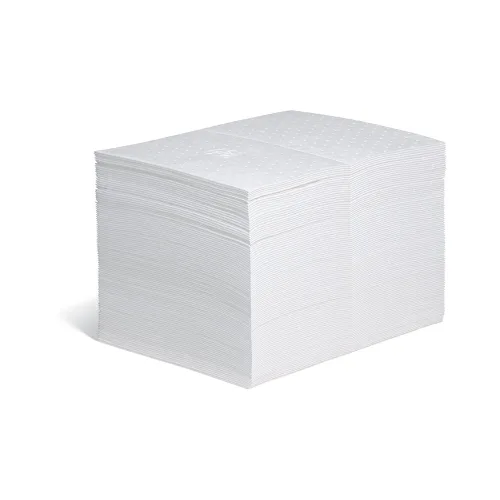 Vista 8 de PIG Tapete de aceite, almohadilla absorbente solo aceite, 100 almohadillas por caja dispensadora, almohadilla de 15 x 20 pulgadas, absorbe hasta 28