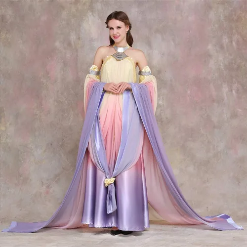 Vista 4 de CosplayDiy Vestido de mujer para cosplay Queen Padme Amidala