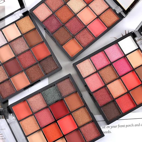 Vista 6 de Boobeen Paleta de Sombras de Ojos Colorida Maquillaje-16 Colores, Sombra de Ojos Mate y con Brillantina, Paletas de Sombras de Ojos Brillantes