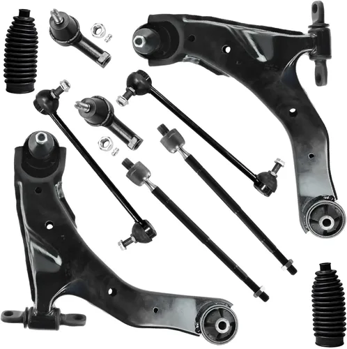 Vista 27 de Detroit Axle - Kit de suspensión delantera de 10 piezas para Chevrolet Trailblazer GMC Envoy 2004-2007 2005 2006 Soportes de brazo de control