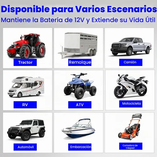 Vista 9 de Voltset - Cargador de batería solar de 10 W 12 V: mantenedor de panel solar para automóvil, barco - Cargador solar monocristalino impermeable