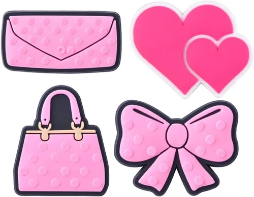 Vista 6 de QYSEOFON 20, 35, 50, 75, 100 dijes de dibujos animados al azar para zapatos para mujeres y hombres, decoración de zapatos para pulseras y regalos