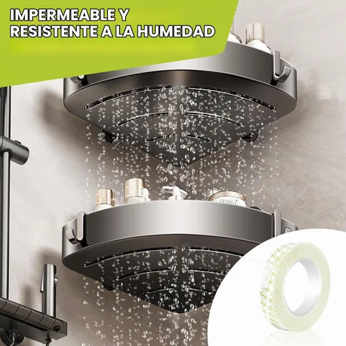 Vista 5 de Cinta adhesiva de doble cara, resistente, cinta adhesiva nano extraíble, 2