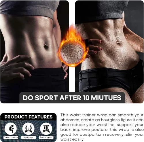Vista 7 de SHAPERDIVA - Entrenador de cintura para mujer faja de control de abdomen, faja de corsé deportiva, faja de velcro para el cuerpo, moldeador