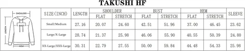 Vista 6 de TAKUSHI HF Sudadera con capucha unisex con impresión digital 3D para deporte y fiesta