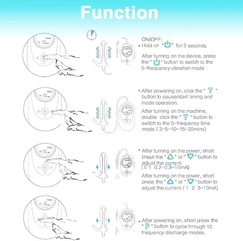 Vista 7 de Entrenador muscular del suelo pélvico con pantalla LCD - Ejercitador de Kegel de masaje y EMS 2 en 1 para mujeres, intensidad ajustable y tapón