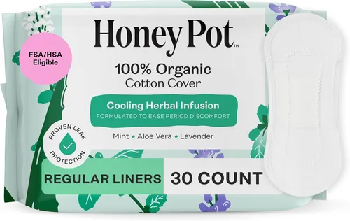 Vista 20 de The Honey Pot Company - Almohadillas herbales para mujeres - Noche entera con alas - Infundidas con aceites esenciales para efecto refrescante