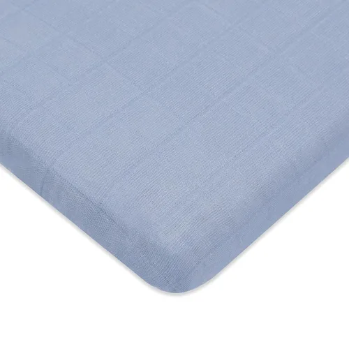 Vista 14 de Babyletto Sábanas para cuna de 100% algodón orgánico para todas las etapas, con certificado GOTS, ajustables 360°, muselina ultra suave