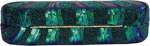 Vista 4 de Ayliss Bolso de noche para mujer, con cuentas de lentejuelas y pavo real, bolso cruzado, bolso de hombro para fiesta, vintage, baile de graduación