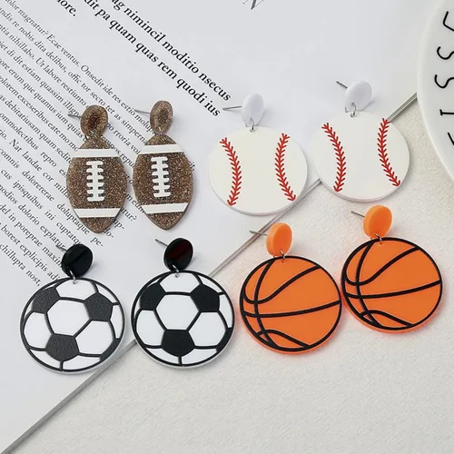 Vista 3 de Molde de resina de pelota deportiva, molde de silicona para joyería, aretes, manualidades, llavero de silicona, colgante de llavero de resina epoxi