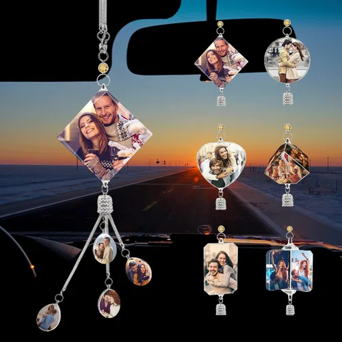 Vista 12 de Accesorios personalizados para colgar en el automóvil, accesorios personalizados para colgar en el espejo retrovisor, adorno personalizado