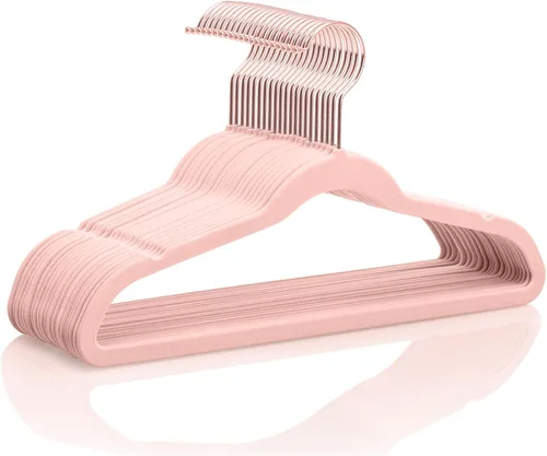 Vista 18 de MIZGI Perchas de terciopelo para bebé, perchas antideslizantes para niños y niños pequeños, perchas de 11.8 pulgadas para ropa de bebé, paquete