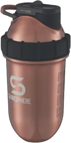 Vista 14 de SHAKESPHERE Botella agitadora de acero inoxidable - Botella agitadora de proteína aislada de 24 oz para bebidas frías y calientes - Ideal