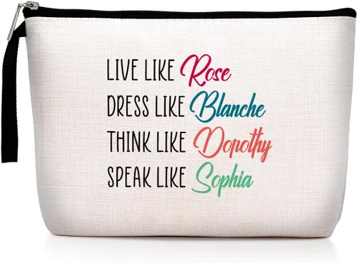 Vista 8 de Hanamiya Na Regalos de compromiso para mujeres, bolsa de maquillaje divertida para tejer, regalo de ganchillo Multicolor0040