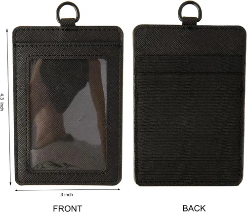 Vista 2 de TOOLIN Cartera elástica para tarjetas, cartera delgada vertical para tarjetas de crédito, cartera minimalista con bolsillo frontal para mujeres