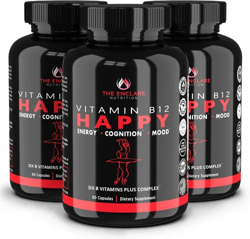 Vista 13 de THE ENCLARE NUTRITION Vitamina B12 - Complejo de vitamina B con vitamina C, biotina, inositol, ácido fólico, vitaminas B, vitaminas B1, B2, B3, B4