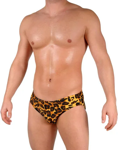 Vista 26 de Gary Majdell Sport Bikini de cuerpo caliente para hombre dorado (Anaconda Gold)