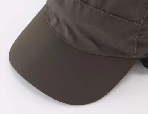 Vista 7 de Home Prefer Gorros de invierno impermeables para hombre, gorra de béisbol con forro polar cálido
