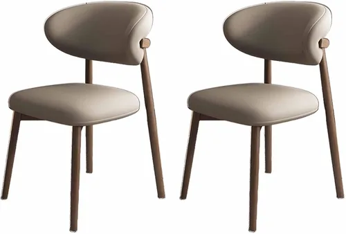 Vista 25 de Solid Wood Dining Chairs Kitchen Chairs Set of 2 Mid Century Modern Dining Chairss with Wooden Frame and Upholstered, Armless, Cafe Casual Chairss