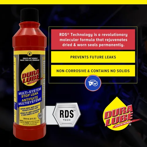 Vista 3 de DURA LUBE Múltiples sistemas de parada de fugas, transmisión, motor, dirección asistida para prevenir o arreglar, 8 onzas