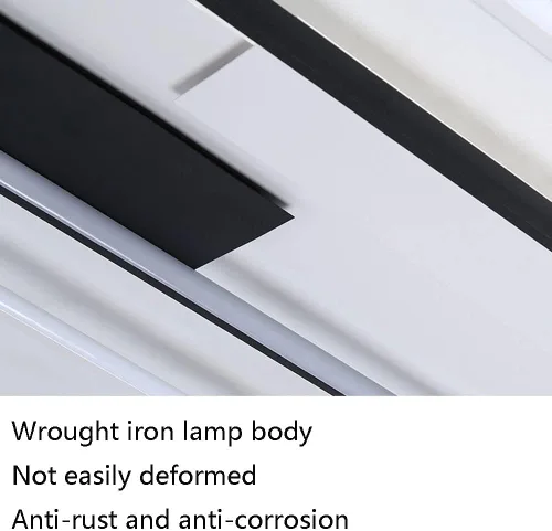 Vista 6 de Lámpara de techo LED de 45 W, con control remoto, brillo regulable, 3000-6000 K, lámpara de techo moderna de montaje empotrado para sala de estar