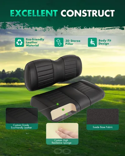 Vista 6 de SCITOO Cojín para asiento de carrito de golf