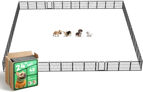 Vista 29 de FXW Rollick - Corralito para perros para patio, campamento con casa rodante, patentado, 24 pulgadas, 2 paneles Fácil instalación, resistente