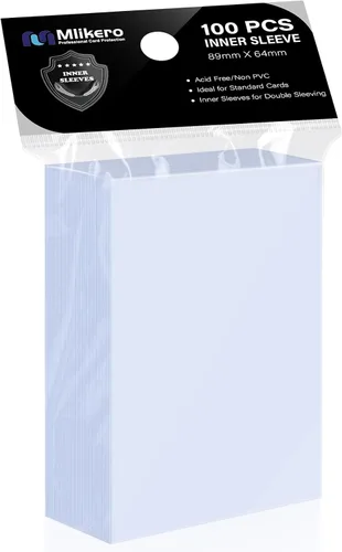 Vista 14 de Mlikero 1000 fundas para tarjetas, fundas para tarjetas de béisbol para tarjetas estándar, 10 colores fundas para tarjetas intercambiables aptas