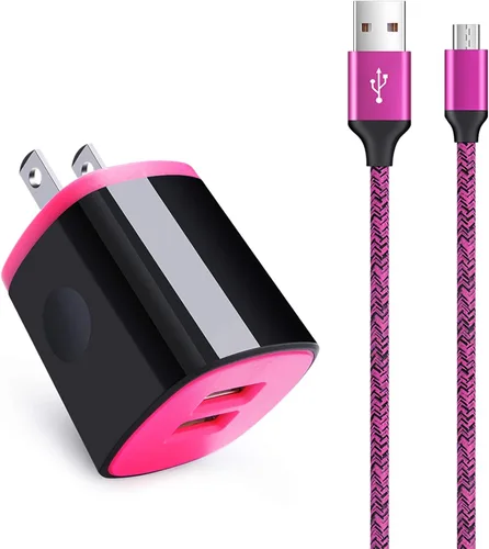 Vista 10 de Cubo de carga con cable micro USB, cable de carga rápida compatible con Samsung Galaxy S7/S6/Edge/Active S5 S4 Note 5/4, J7 J3 J2 A7 A10S A10 A6