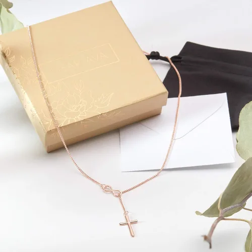 Vista 6 de Dear Ava Collar de regalo para mujeres y niñas, colgante de joyería moderna ajustable, idea de regalo de amor para ella con tarjeta sincera, regalos