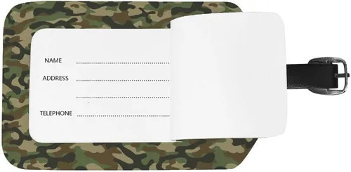 Vista 3 de Guitong viaje equipaje etiqueta equipaje etiqueta mochila maleta viaje identificador de viaje cuero inteligente camuflaje verde viaje viaje niñas