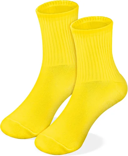 Vista 14 de Ronglry Calcetines de neón holgados de los años 80 y 90, calcetines de neón para mujer, calentadores de piernas extra largos, suaves, hasta