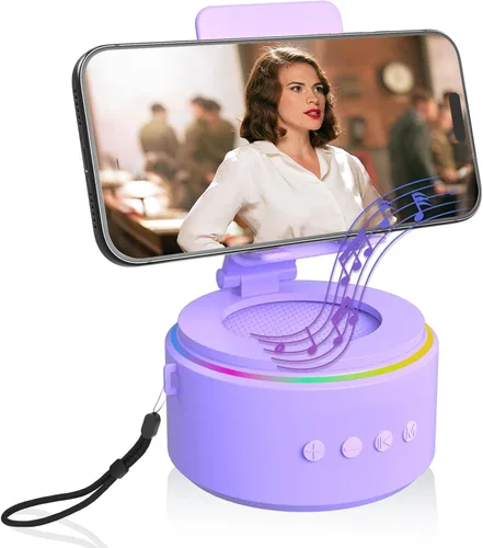 Vista 12 de ZAPUVO - Regalos para papá para el día de Navidad, altavoz Bluetooth con soporte para teléfono, aniversario para hombres, regalos de cumpleaños