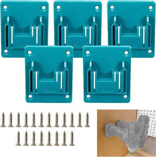 Vista 7 de Soporte de montaje para taladro compatible con taladros Black+Decker 20V Max de iones de litio, herramientas de ABS resistentes para colgar