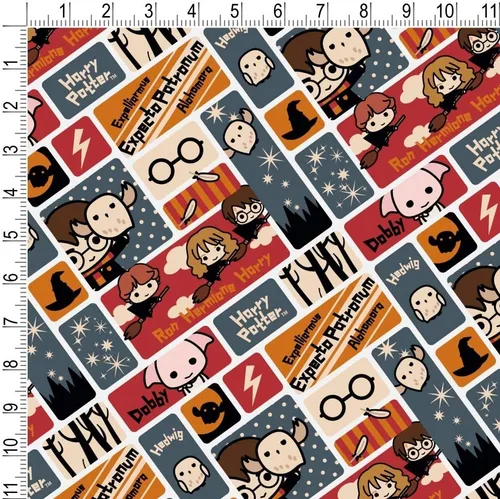 Vista 3 de GRAPHICS & MORE Rollos de papel de regalo con diseño de Chibi de Harry Potter