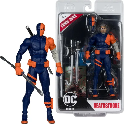 Vista 7 de McFarlane Toys - DC Direct Page Punchers Deathstroke (DC Rebirth) Figura de 7 pulgadas con cómic