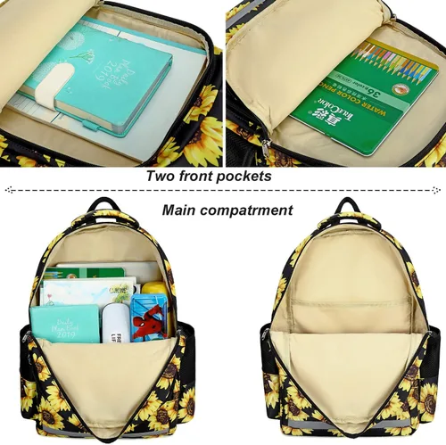 Vista 7 de BTOOP Mochilas escolares para niñas, mochila ligera y bonita bolsa de almuerzo para niños y estuche para lápices