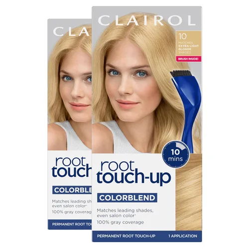 Vista 49 de Clairol Root Touch-Up de Nice'n Easy Tinte Permanente para el Cabello, 10 Rubio Extra Claro, Paquete de 1