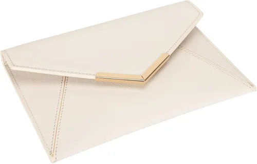 Vista 5 de Dexmay - Bolso de mano tipo sobre para mujer, tamaño mediano, de piel saffiano, plegable