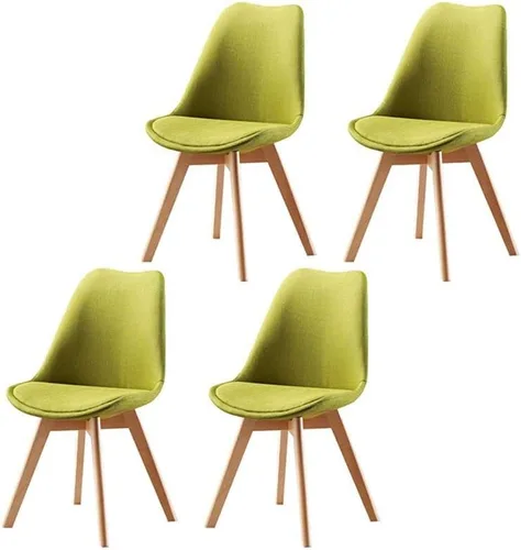 Vista 19 de Sillas de comedor modernas, silla lateral tapizada para el hogar, silla auxiliar para sala de conferencias, silla de comedor, silla de comedor sin
