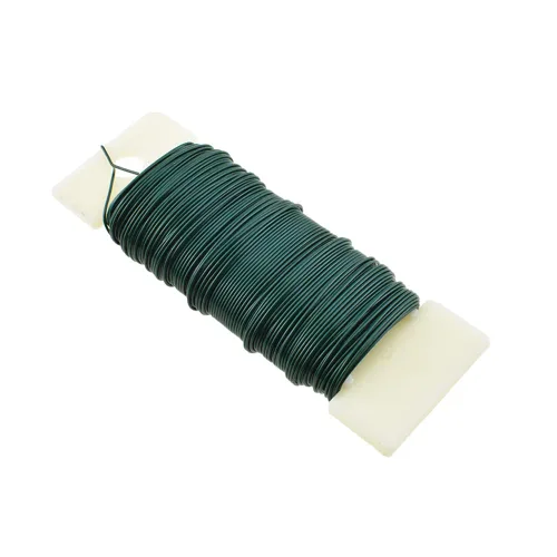 Vista 20 de HAHIYO Alambre Negro de Calibre 22 - 1 Rollo, 38 Yardas (115 Pies) Alambre Floral Flexible para Manualidades, Coronas de Navidad, Arreglos