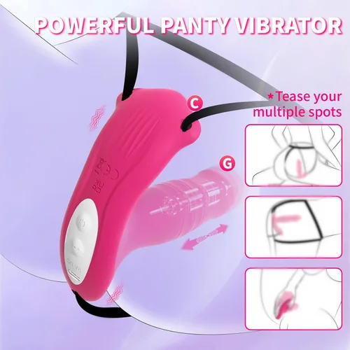 Vista 3 de Vibrador de bragas portátiles, juguete sexual con control de aplicación, vibradores de consolador de punto G para mujeres, estimulador de clítoris