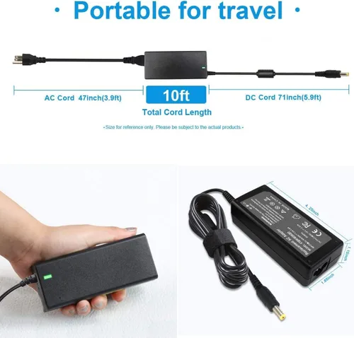 Vista 3 de Cargador adaptador de CA para Acer Aspire V5-122P-0869, V5-123-3466